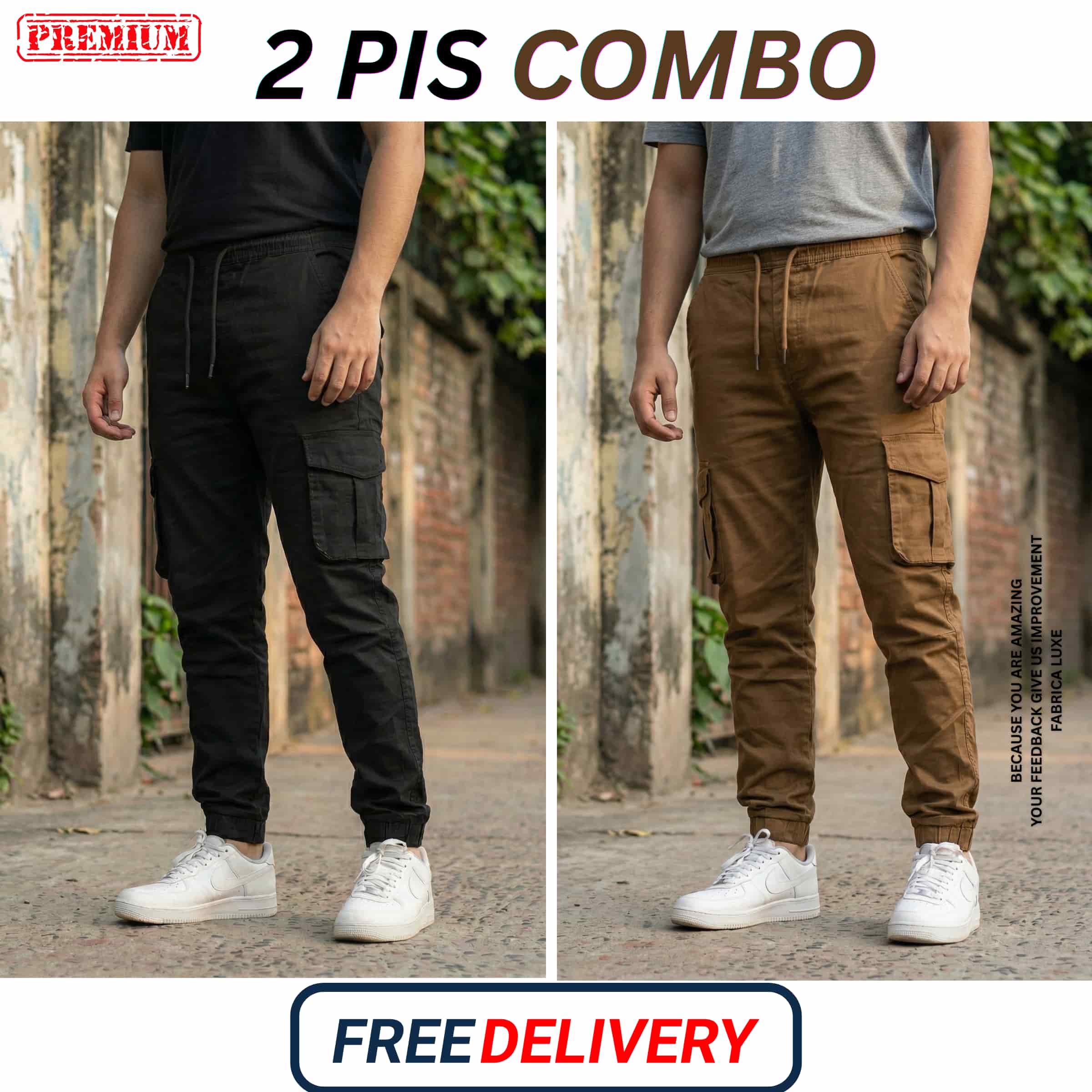 Twin Urban black and khaki